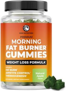 Morning Fat Burner Gummies for Weight Loss for Women & Men | Thermogenic Belly Fat Burner with Green Tea, Garcinia, Green Coffee Bean & More | Appetite Suppressant & Metabolism Booster | 60 Gummies