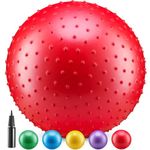 Bedwina Big Knobby Balls - (Pack of 5) 18 Inch Fun Bouncy for Toddlers and Kids, Great for Tactile Sensory Balls, Spiky Stress Ball, Fidget Toys, and Party Favors