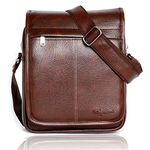 Bagneeds® Casual Crossbody Synthetic Leather Men Sling Bag (Brown)