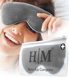 Heated Eye Mask for Dry Eyes - Microwave Activated Warm Eye Compress Treats Blepharitis & Styes - Our Plush, Warm Compress for Eyes Includes a Adjustable Strap & Pouch - HM Mask