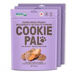 Cookie PAL Sweet Potato & Flaxseed Biscuits, Human Grade Dog Treats, 300g (Pack of 3) Non GMO, Organic