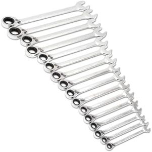 GEAWRENCH 16 Pc. Ratcheting Wrench Set, Metric