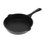 Victoria Induction Base Cast Iron Frying Pan, 8 Inches, Black, 1 Piece