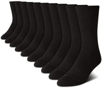 New Balance Men's Athletic Arch Compression Cushion Comfort Crew Socks (10 Pack)