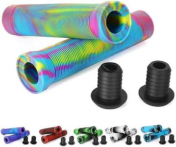 Scooter Grips - Mixed Color Bike Bicycle MTB Scooter Handlebar Grips | 145mm Soft Handle Grips for Pro Stunt Kick Scooter, BMX Bikes,Mountain Bike