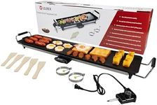 Premium Electric Griddle 36" - Smokeless Indoor Grill - Portable&Nonstick Electric Grill for Outdoor Use - Extra Large Electric Griddle Nonstick with Adjustable Temperature & Even Heating by Leurex