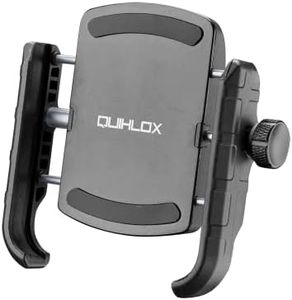 Interphone QUIKLOX Crab Support téléphone Moto – Support Smartphone 3,5" à 7,5" Compatible avec Tous Les Types de Housses et de Supports QUIKLOX – Support téléphone pour Moto Universel