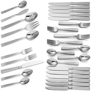 Reed & Barton 08032008 Crescendo II 65-Piece Flatware Set, Silver