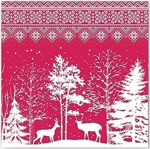 Michel Design Works 20 Count Lunch Napkins Snowy Night