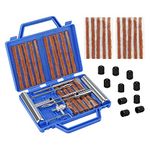 VonLux Car Tyre Puncture Repair Kit - 42pcs Tire Repair Kit, Flat Tyre Plug Tools Easily Repair Punctures, Emergency Car Tubeless Tyre Puncture Repair, Fix Tyre Kit with Tyre Valve Tools