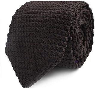 Brown Knit Skinny Tie | 5 Year Warranty | Gifts for Men | Groomsmen Accessories | Wedding Tie
