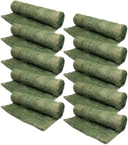 Dewitt 10-Pack Single Net Excelsior Blanket, Green, 4 x 112.5 Feet – Aspen Wood Fiber Erosion Control Mat with Netting for Soil Protection, Grass & Seed Establishment, Ground Cover and Landscaping