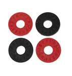 Perri's Leathers Ltd. Black/Red Guitar Strap Locks (SLK-7218)