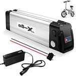 X-go Electric Bike Battery 36V 10AH, Lithium Ion Ebike Battery with 2Pin Discharge Output, Safe Lock & Charger, Electric Mountain Bike Battery Pack for 150W 250W 350W Motor