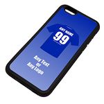 Personalised Gift - Peoples Blue iPhone 6 / 6s Case (Black, Football Club Design) - Any Name/Message on Your Unique - Apple TPU Toffees School of Science