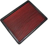 A-Team Performance - Engine Air Filter, Washable and Reusable - Compatible with 1999-2019 Chevy/GMC Truck and SUV V6/V8 (Silverado, Suburban, Tahoe, Sierra, Yukon, Avalanche)