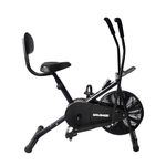 Sparnod SAB-05 Air Bike Exercise Cycle for Home Gym with Back Support | Full Body Workout – Arms & Legs Dual Action | Adjustable Resistance | 120 KG Maximum User Weight & 1-Year Warranty