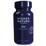 Higher Nature - MSM - Dietary Sulphur - High Potency 1000mg MSM - Odourless MSM Tablets - Vegetarian & Vegan - 180 Tablets