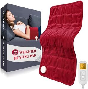 Comfytemp Weighted Heating Pad For Period Cramps & Back Pain Relief
