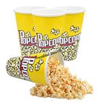 Laxmi Collection Perpetual Bliss 1 Pcs Reusable And Washable Food Box Theater Style Popcorn Tubs Bowl Plastic Container Bucket Birthday Return Gifts - (Multi color) (Pack Of 1)