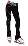 Ice Fire Figure Skating Criss Cross Pants - Silver Sky (Child Large)