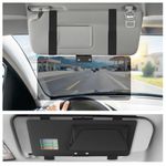 2026 Upgraded Sun Visor Extender for Cars,Anti-Glare HD Car Visor Extender Sun Blocker with Magnetic Storage Pocket & Card Holder,180° Adjustable Car Suns Visors Extenders