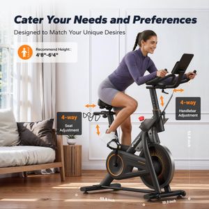 MERACH Magnetic Exercise Bike – Indoor Stationary Cycling Machine