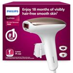 Philips Lumea 7000 Series, IPL Hair Removal Device, Laser Hair Removal Alternative, with Satin Compact Pen Trimmer, 2 Attachments for Body and Face, Model BRI921/00