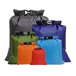 Lixada 6 PCS Outdoor Waterproof Bag Dry Sack for Drifting Boating Floating Kayaking Beach (Multicolor)