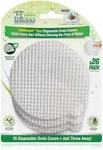 TubShroom Toss 26pk Disposable Drain Covers - Hair Catcher Mesh Sticker Strainers for Shower Bathtub and Bathroom Sink Drains to Prevent Clogged Drains, Half Year Supply