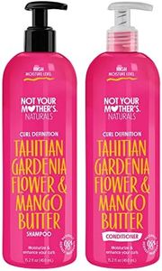 Not Your Mother's Naturals Curl Defining Shampoo and Conditioner (2 Pack) - 98% Naturally Derived Ingredients - All Hair Types - Gardenia Mango Butter