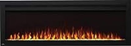 Napoleon Purview 60 - NEFL60HI - Wall Hanging Electric Fireplace, 60-in, Black, Glass Front, Glass Crystal Ember Bed, 3 Flame Colors, Use with or Without Heat