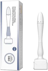 140 Titanium Adjustable Microneedling Derma Stamp -Derma Microneedle Pen for Body & Hair & Beard Growth - Derma Roller Alternative Skin Care - Dr Beauty Pen For Men and Women Home Use