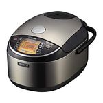 Zojirushi Pressure Induction Heating Rice Cooker & Warmer, 10 Cup, Stainless Black, Made in Japan (NP-NWC18XB)