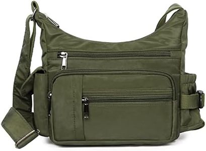 VOLGANIK ROCK RFID Anti Thief Crossbody Bag for Women Waterproof Shoulder Bag Messenger Bag Casual Nylon Purse Handbag