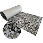 CHURERSHINING EVA Foam Faux Teak Boat Decking Sheet 94.5"x35.43"/23.62"/17.71" Non-Skid Self-Adhesive Sea Deck Marine for Yacht RV Boat Flooring Mats (Black Grey Camouflage, 90cmX240cmX6mm)