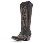 Ariat Women’s Casanova Knee-High Western Boot, Brooklyn Black, 8