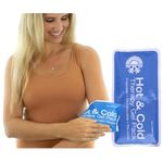 Roscoe Reusable Cold Pack and Hot Pack – Ice Pack For Knee, Shoulder, Back, Injuries - Microwave Heating Pad, 5 x 10 Inches