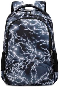 Sac à dos pour garçons, étudiants, enfants, sacs d'école, grands sacs robustes et imperméables, 02 - Noir, L