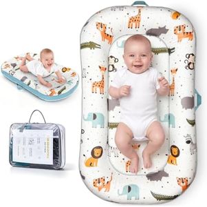 Greatbubs Baby Lounger for Newborn, 100% Cotton Infant Lounger,Zoo