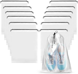 20 PCS Shoe Bag, Travel Shoe Storage Bags, Portable Travel Shoe Organizer Bags, Plastic Clear Dust-Proof Shoe Organizers Bag for Portable Travel for Men Women Suitcase