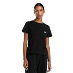 Reebok Womens Id Small Logo T-Shirt, Black, L UK