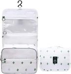 SELLYFELLY Hanging Toiletry Bag for Travel Cosmetic Makeup Organzier Waterproof Bathroom Shower Bag for Women and Men, Cactus