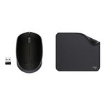 Logitech B170 Wireless Mouse, 2.4 GHz with USB Nano Receiver, Optical Tracking, 12-Months Battery Li