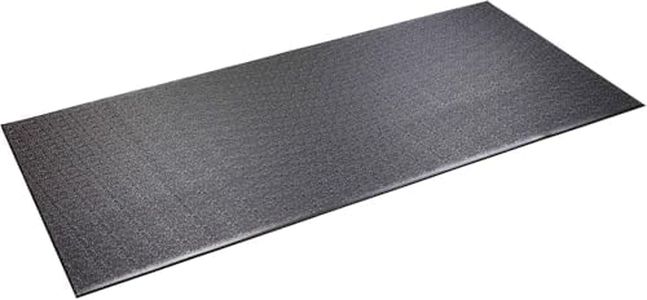 SuperMats Heavy Duty Equipment Mat 11GS Made in U.S.A. for Large Treadmills Ellipticals Rowers Rowing Machines Recumbent Bikes and Exercise Equipment (3-Feet x 6.5-Feet) (36 in x 78 in) (91.44 cm x 198.12 cm) , Black