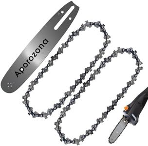 8 Inch Chainsaw Chain and Bar Combo, Replacement Chainsaw Blade For Wen 4019 4021, For Sun Joe SWJ806E GTS4002C GTS4001C SWJ802E SWJ800E SWJ805E 24V-PS8-CT, For Oregon PS750, (3/8 050 33DL 3Pcs)