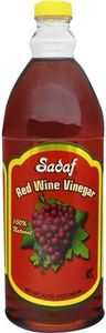 Sadaf Red Wine Vinegar - 100% Natural Red Wine Vinegar for Cooking & Food Flavoring - Kosher - 32 oz Bottle