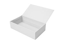 Creative Hobbies® White Paperboard Pencil, Craft, Cigar Holder Box with Hinged Lid, Ready to Decorate -Pack of 3