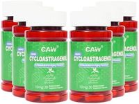 CAW Telomerase Activation Nano Cycloastragenol | Anti-Aging Immunity Boost Cell Rejuvenation | 10Mg 30Enteric-Coated Vegetarian Capsules 6 Bottles