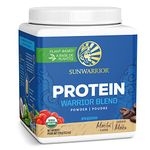 Vegan Organic Protein Powder Amino Acids | BCAA Yellow Peas Goji Berry Hemp Seed Coconut Keto Friendly Soy Free Dairy Free Plant-based Protein Powder | Mocha 15 Servings | Warrior Blend by Sunwarrior